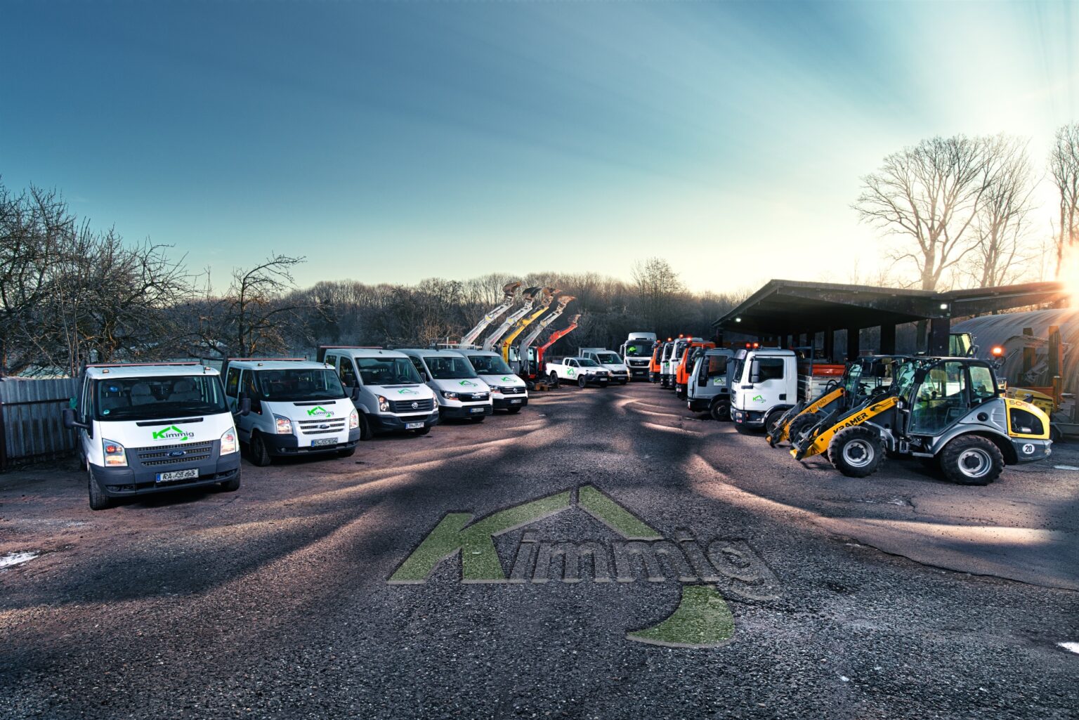 Fuhrpark mit Logo